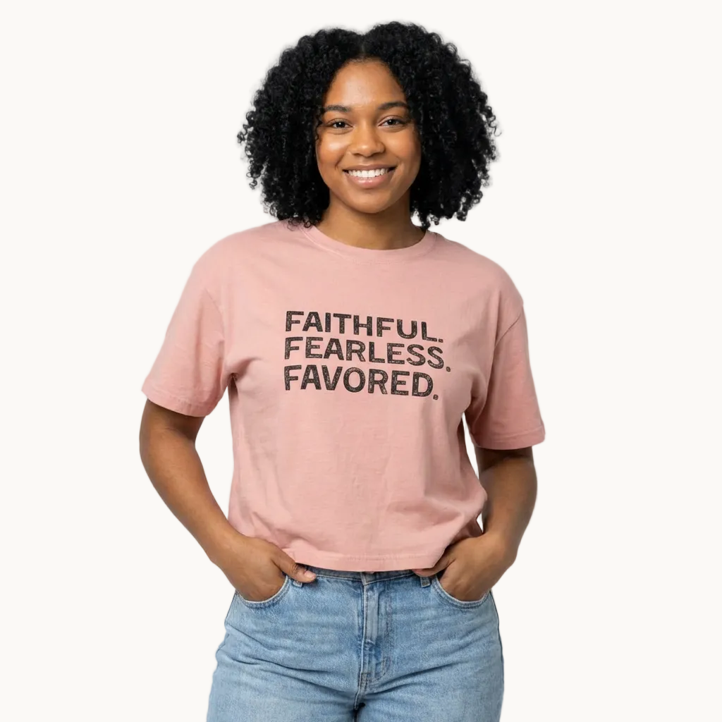 Faithful. Fearless. Favored. Boxy Tee